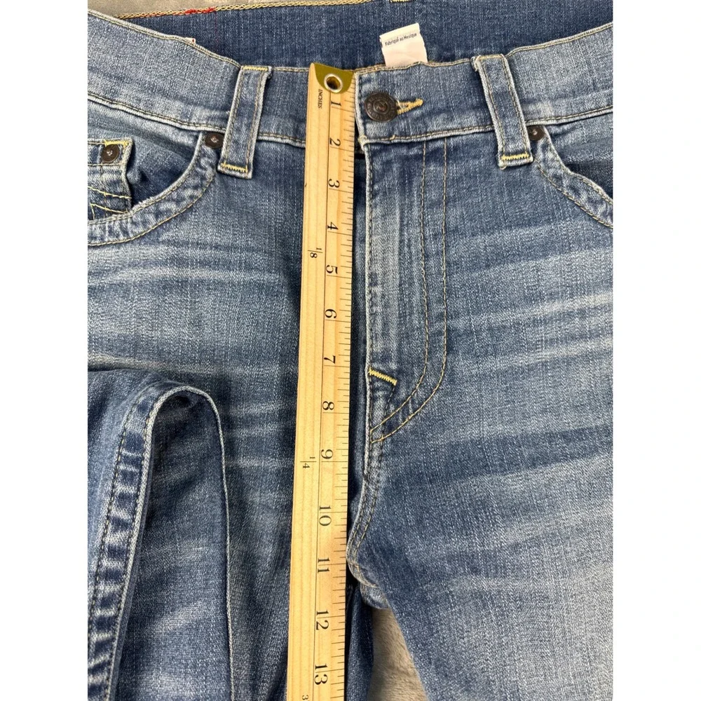 True Religion Jeans Mens 36 Geno No Flap SN Blue Americana Aqua EUC